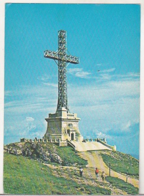 bnk cp Crucea de pe Caraiman - Vedere - necirculata - marca fixa foto