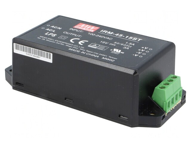 Alimentator Pulsatoriu &Icirc;ncastrabil 45W 15VDC