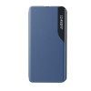 Husa flip din piele compatibila cu motorola moto g82, e-fold, blue