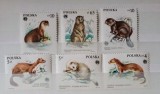 Polonia 1984 fauna animale serie 6v neștampilată mnh
