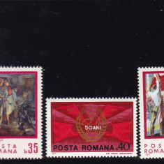 ROMANIA 1971 LP 764 SEMICENTENARUL P.C.R. SERIE MNH