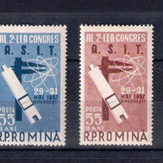 ROMANIA 1957 - AL II-LEA CONGRES A.S.I.T., MNH - LP. 431