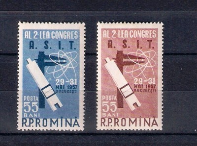 ROMANIA 1957 - AL II-LEA CONGRES A.S.I.T., MNH - LP. 431 foto