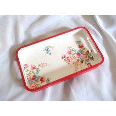 tava lemn decorata cu trandafiri 46730