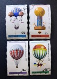 Polonia 1981 - Seria Parțială Istoria Balonismului / Baloane cu Aer Cald (Balony / Hot Air Balloons) 4 Valori Ștampilat - Cod: -SW13