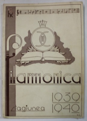 FILARMONICA , STAGIUNEA 1939 -1940 , CAIET - PROGRAM , TIPARIT IN 1940 foto