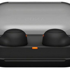 Casti Stereo Sony WFC500B, True Wireless, Microfon, Bluetooth, IPX4, Autonomie 10 ore (Negru)