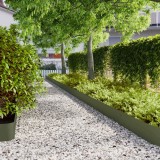 vidaXL Borduri de gazon 10 buc Verde olive Oțel laminat la rece 860157