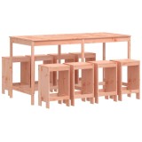 Set bar de gradina, 9 piese, lemn masiv douglas