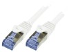 Cablu Patch S/FTP Cat6a Cu LSZH Alb 1m, Logilink