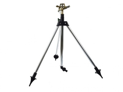 Aspersor metalic cu impuls si trepied reglabil 57-90 mm, 30-360&amp;deg;, Geko G73056 foto