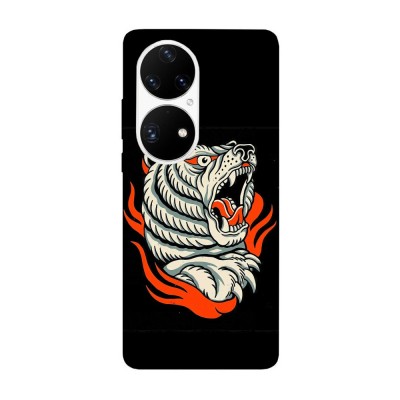 Husa compatibila cu Huawei Nova Y70 model Tiger flames, Silicon, TPU, Viceversa foto