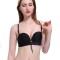 Sutien Push-up cu Snur, 4 bretele incluse, Negru