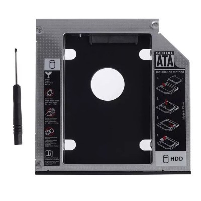 Adaptor Rack Caddy DVD Slim SATA 12.7mm la 2.5