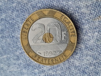 20 FRANCS 1992 Mont Saint Michelle - FRANTA foto