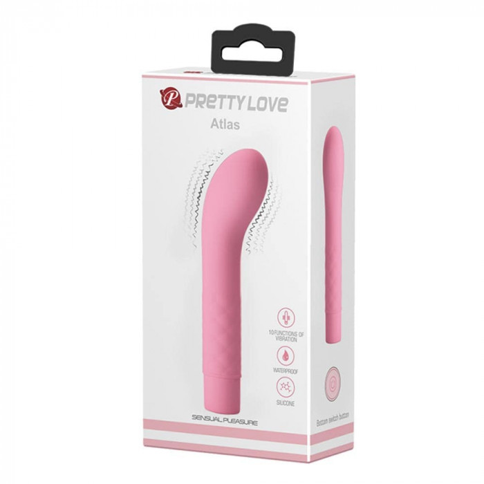 Vibrator Special Atlas, Roz Pudrat, 14 cm