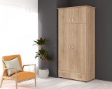 Dulap 2 Usi Soft, 95x51x203 cm, Sonoma