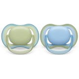 Philips Avent Ultra Air SCF085/21 0-6 m suzetă Blue/Green 2 buc