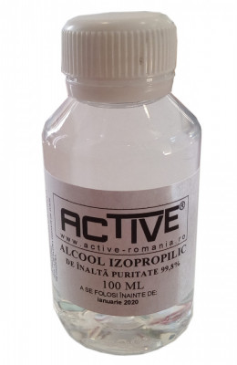 Alcool Izopropilic (tehnic) de inalta puritate 99.8%, Active, 100ML foto