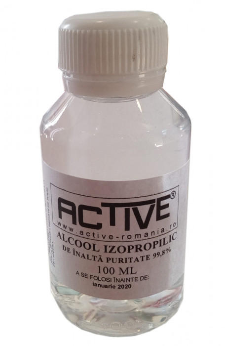 Alcool Izopropilic (tehnic) de inalta puritate 99.8%, Active, 100ML
