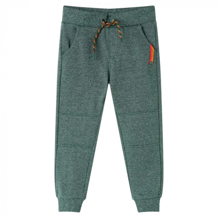 Pantaloni de trening pentru copii, verde &icirc;nchis, 104