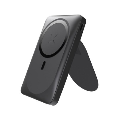 Powerbank Forcell F Energy F10K2 MagStand, Compatibil cu MagSafe, PD QC3.0, 5A, 20W, 10,000 mAh, Negru foto