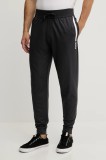BOSS pantaloni lounge din bumbac culoarea gri, cu imprimeu, 50545565