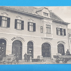 Carte Postala veche Alba Iulia - Reclama - An Nou Fericit - Carol F. Jickeli