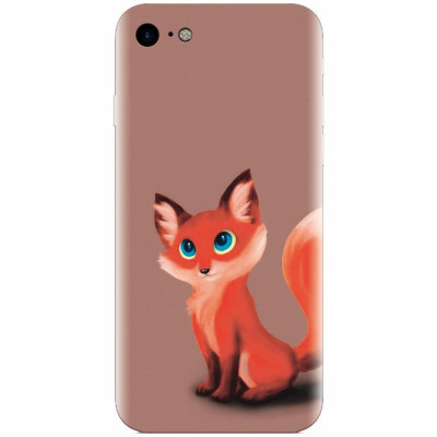 Husa silicon pentru Apple Iphone 5c, Fox Cartoon Animal And foto