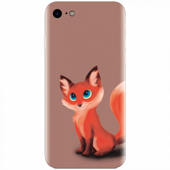 Husa silicon pentru Apple Iphone 5c, Fox Cartoon Animal And