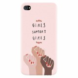 Husa silicon pentru Apple Iphone 4 / 4S, Girls Supportgirls