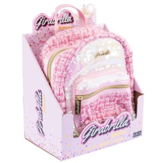 Ghiozdan Tweed Glamour Girabrilla , rucsac din material tweed cu paiete reversibile