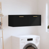 VidaXL Dulap de perete, negru, 100x36,5x35 cm, lemn compozit