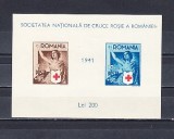 M1 TX7 12 - 1941 - Crucea rosie - colita nedantelata, Medical, Nestampilat