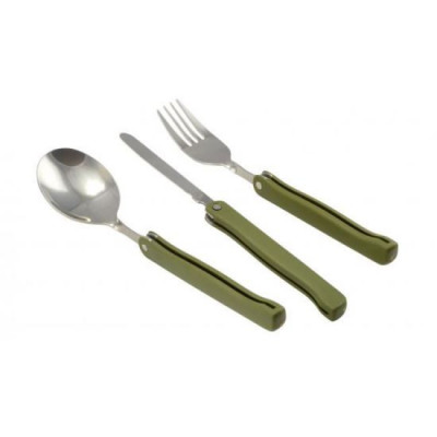 Tacamuri camping cu husa de poliester, inox, pliabile, set 3 piese, 19.5 cm, Perfect Home&amp;nbsp; GartenVIP DiyLine foto