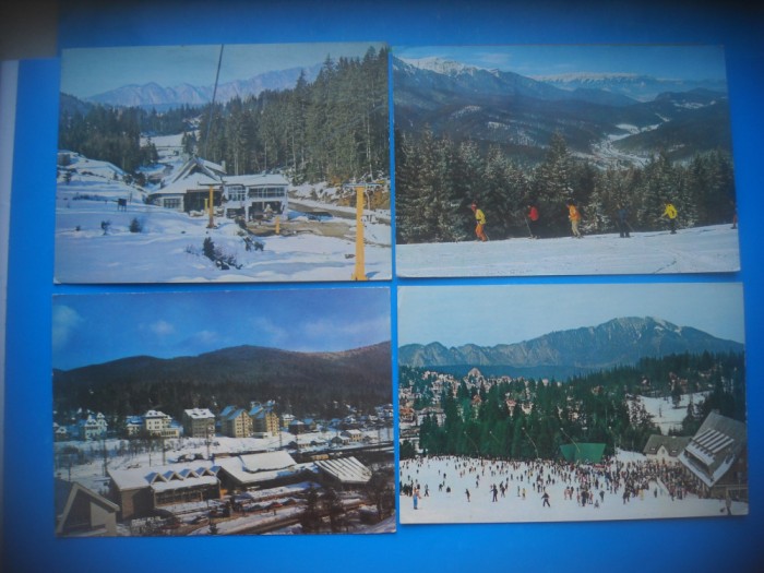 HOPCT LOT 3481 -4 CARTI POSTALE--IARNA LA PREDEAL-JUD BRASOV-CIRCULATE