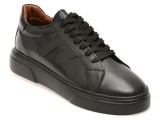 Pantofi sport LOST negri, LST102, din piele naturala
