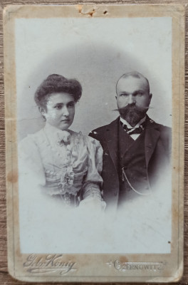 Portret de familie// CDV Gebruder Konig Czernowitz (Cernauti) foto