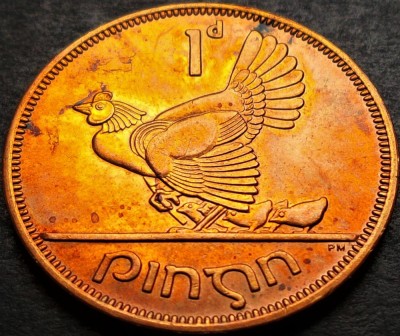 Moneda 1 PENNY / PINGIN - IRLANDA, anul 1968 *cod 5114 = A.UNC foto