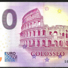 !!! 0 EURO SOUVENIR - ITALIA , ROMA , COLOSSEUMUL - 2021.1 - UNC