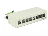 Patch Panel montare desktop pentru keystone 8 porturi gri, Delock 43336