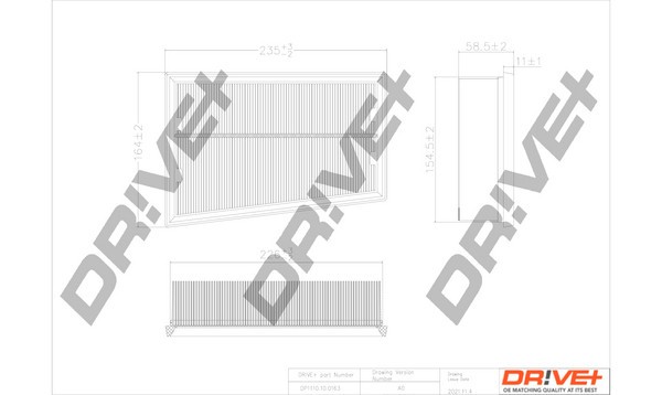 Dr!ve+ DP1110.10.0163 Filtru aer