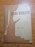 Program teatrul tineretului 1954-1955-serban cantacuzino,olga tudorache