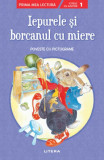 Iepurele și borcanul cu miere. Poveste cu pictograme. Citesc cu ajutor (Nivelul 1) - Paperback brosat - *** - Litera