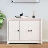 VidaXL Servantă, alb, 100x35x74 cm, lemn masiv de pin