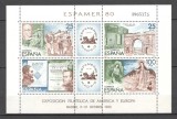Spania.1980 Expozitia filatelica ESPAMER-Bl. SS.229, Nestampilat