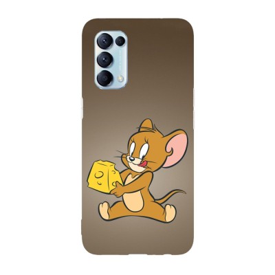 Husa compatibila cu Oppo A74 5G, Viceversa, model I love cheese Jerry, Silicon, TPU foto