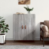 vidaXL Servantă, gri sonoma, 69,5x34x90 cm, lemn compozit