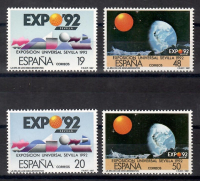 Spania 1987 - EXPO `92, Sevilla, 2 serii, MNH foto