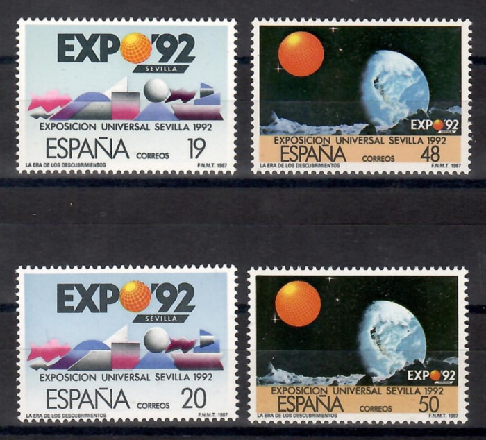 Spania 1987 - EXPO `92, Sevilla, 2 serii, MNH